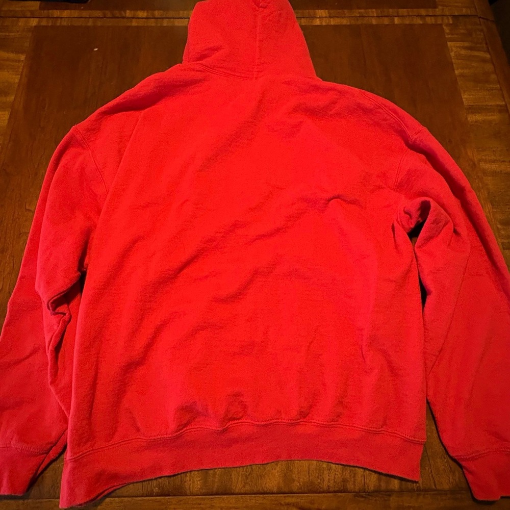 NBA Chicago Bulls Red Fleece Pullover Hoodie - Size XL - Picture 2 of 3